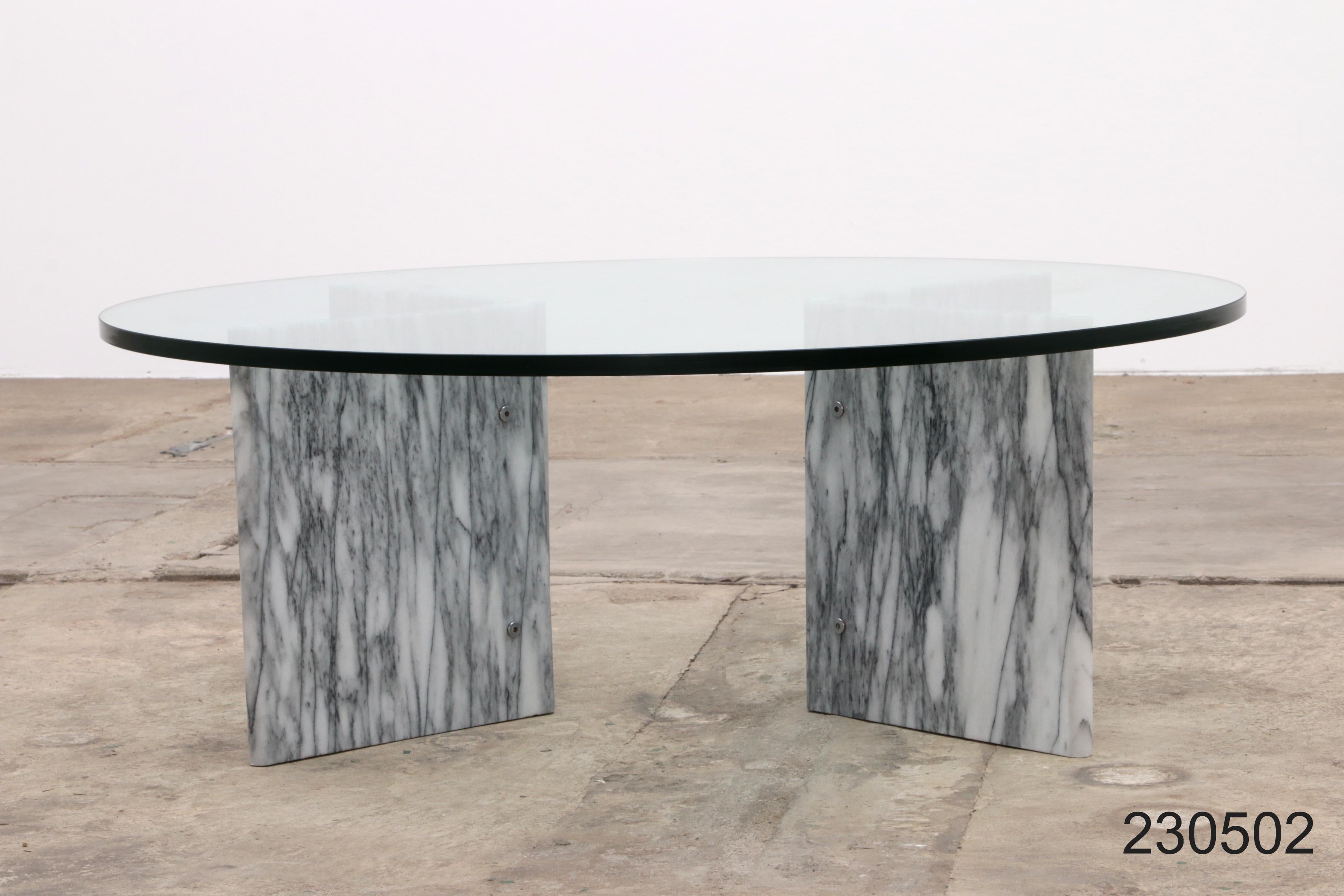Vintage Design Italian marble vintage coffee table, 1970s Italy For Sale 6