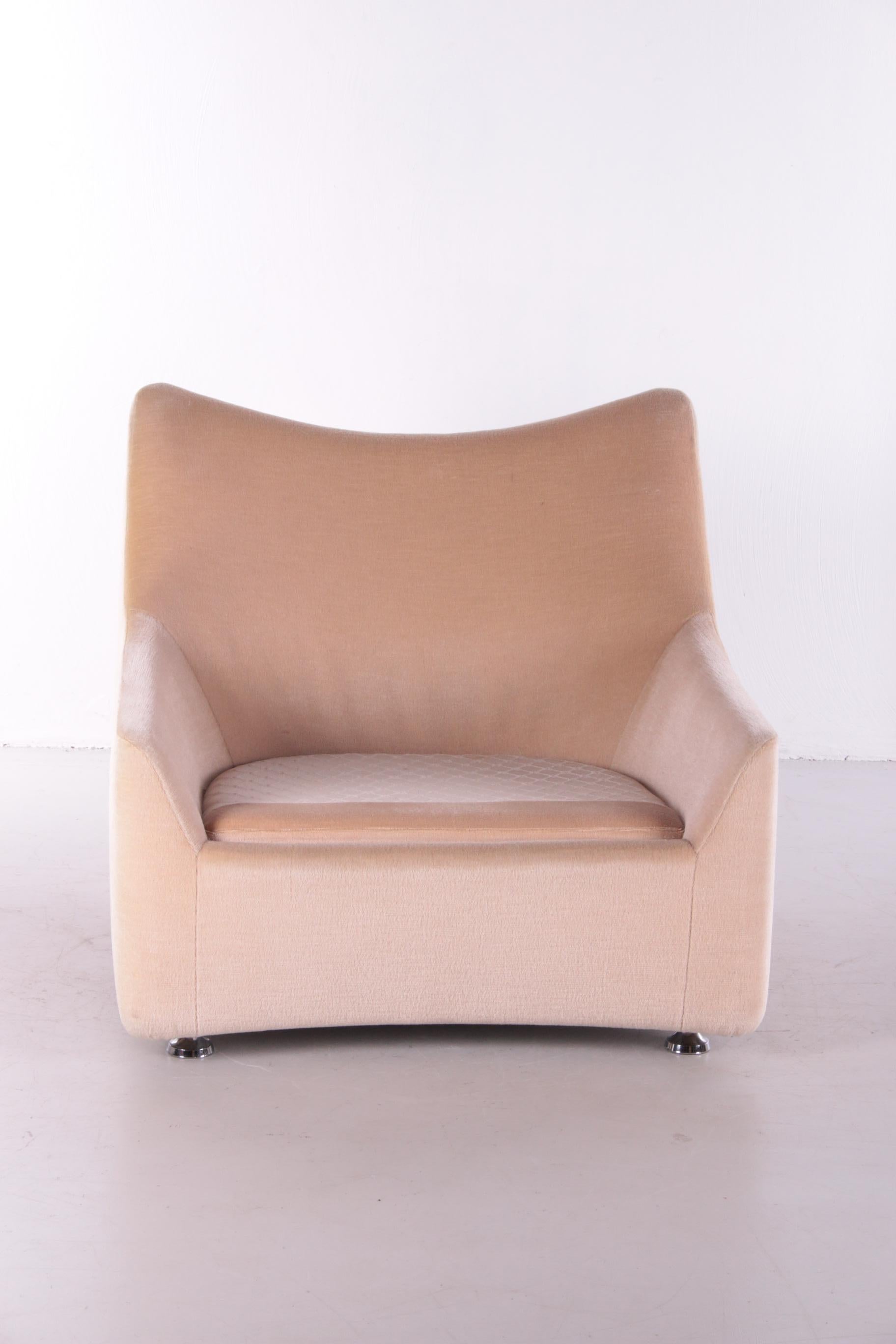 Vintage Design Lounge Chair Velvet from the 70s 4