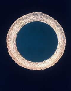 Vintage Design Lucite Backlight Wall Mirror by Hillebrand, Germany 1970's