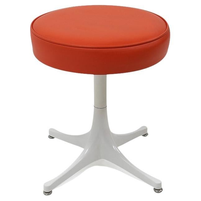 Tabouret pivotant à piédestal de design vintage Nelson pour Herman Miller, années 1960 en vente