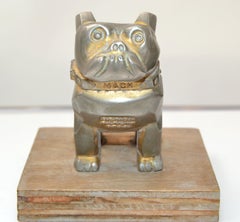 Vintage Design Patent Mack Trucks Bull Dog Figurine, Statue, Animal Sculpture