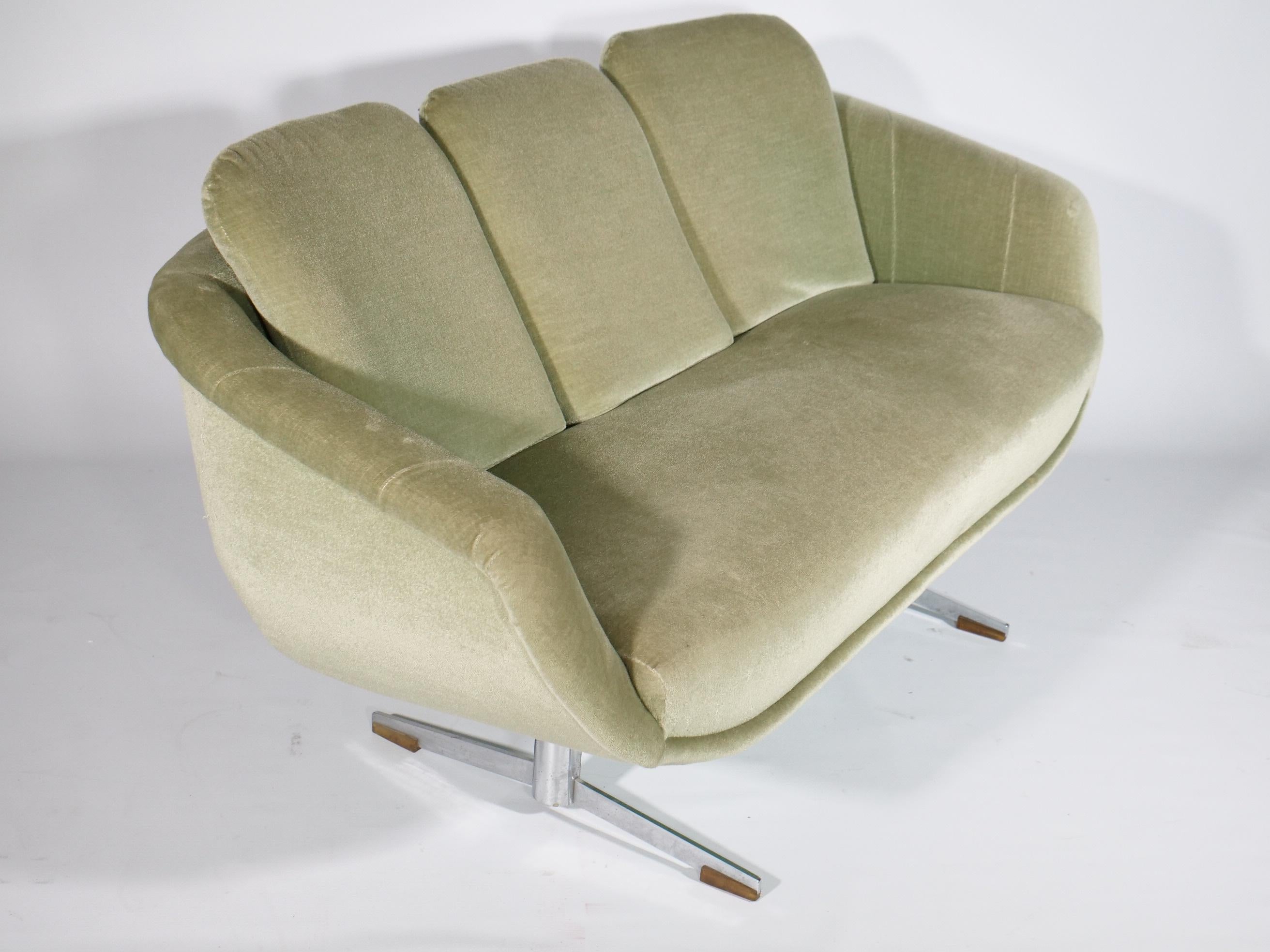 Canapé design vintage du milieu du siècle - Couch Space Age - 60er 70er Jahre Bon état - En vente à Mainz, DE