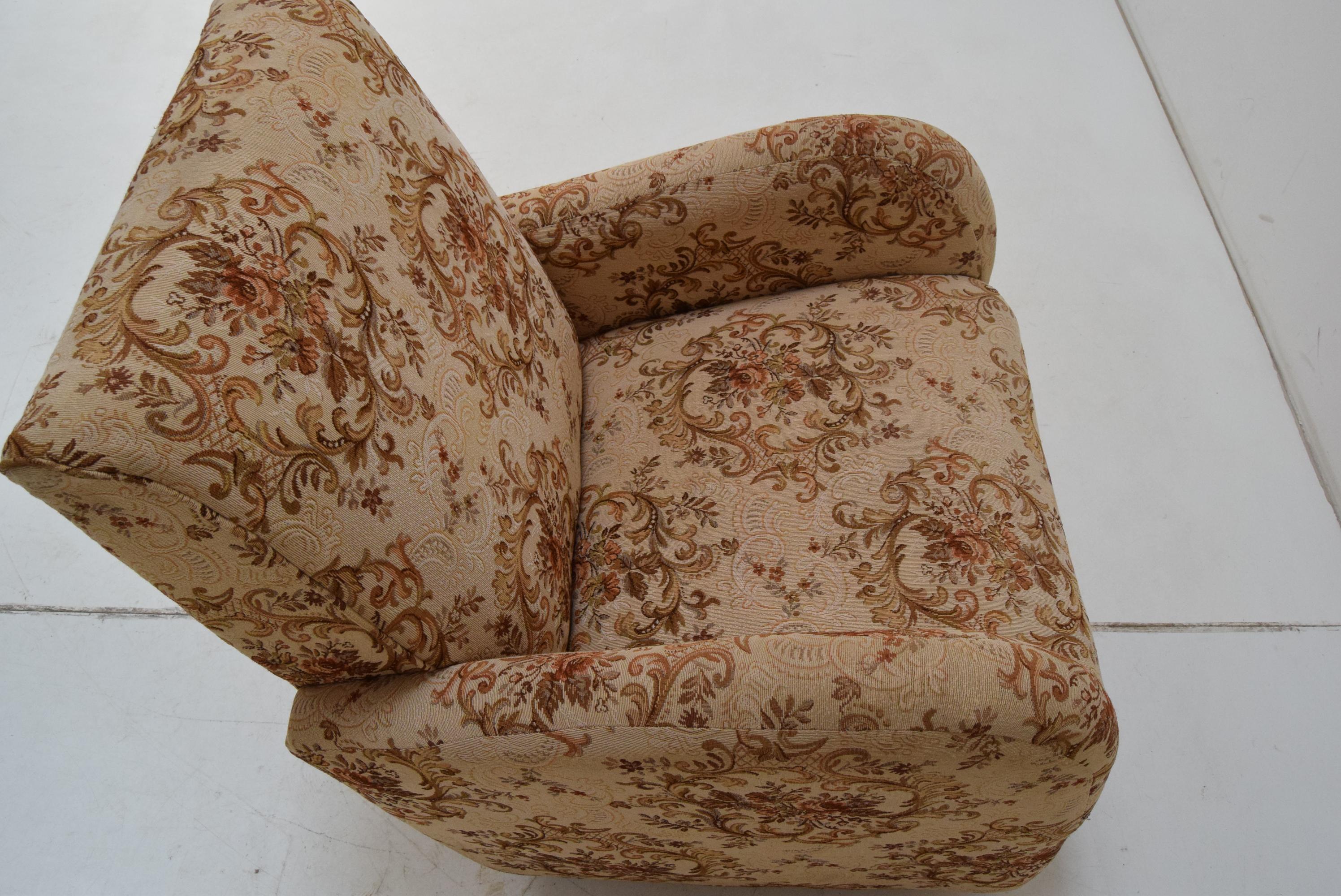 Vintage-Sessel mit Rädern, Tschechoslowakei, 1950er Jahre. im Angebot 5