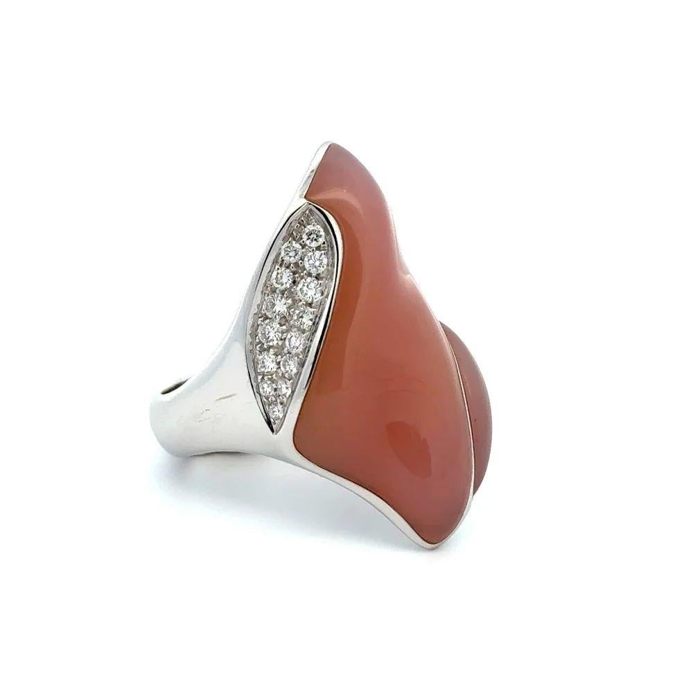 Modern Vintage Designer 20 Carat Freeform Peruvian Opal and Diamond Gold Statement Ring For Sale