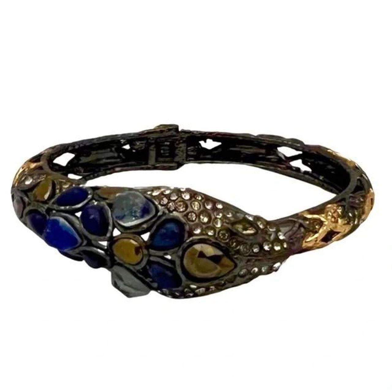 Modern Vintage Designer Alexis Bittar Jardin de Papillon Snake Serpent Bracelet For Sale