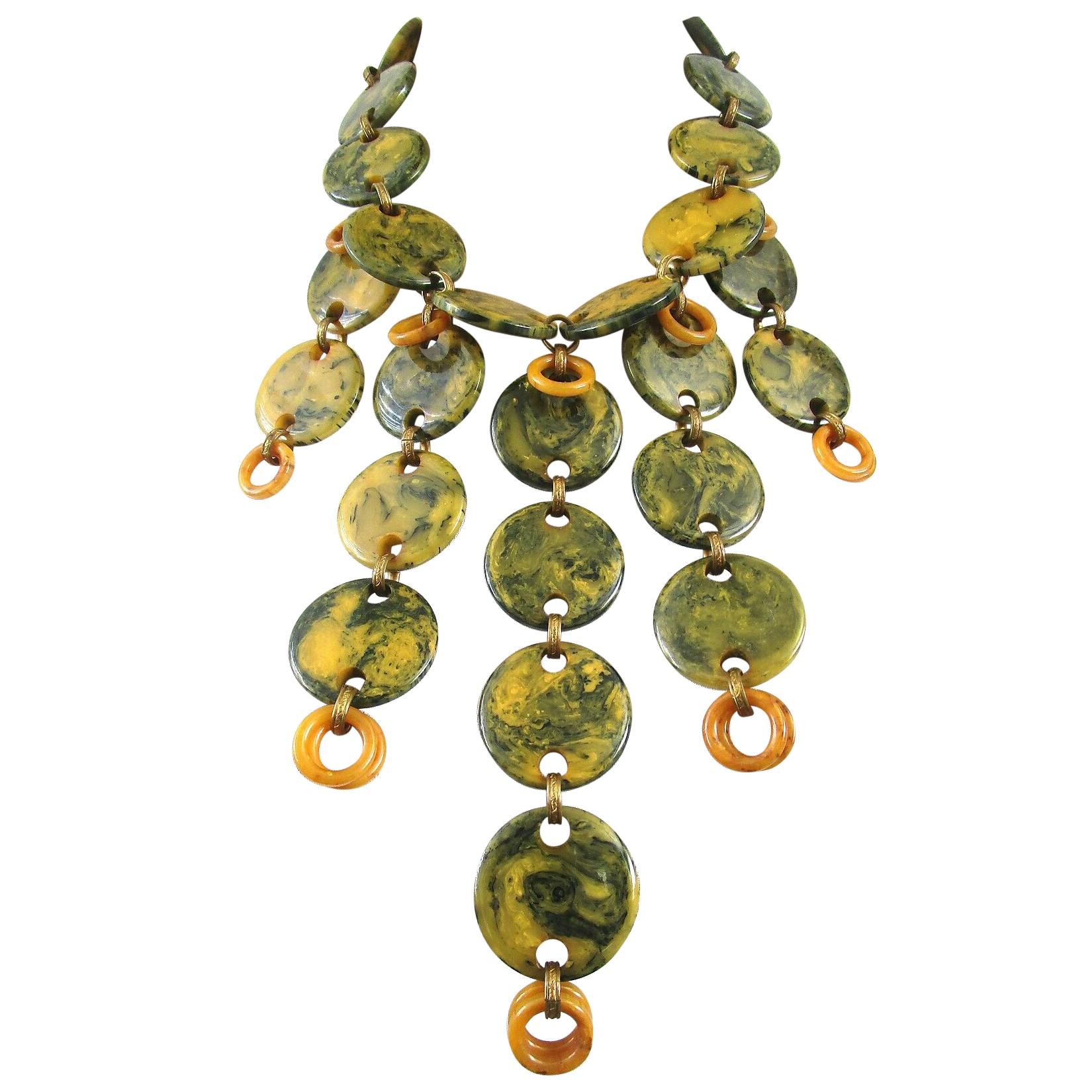 Bakelite Necklace Vintage 11 For Sale on 1stDibs