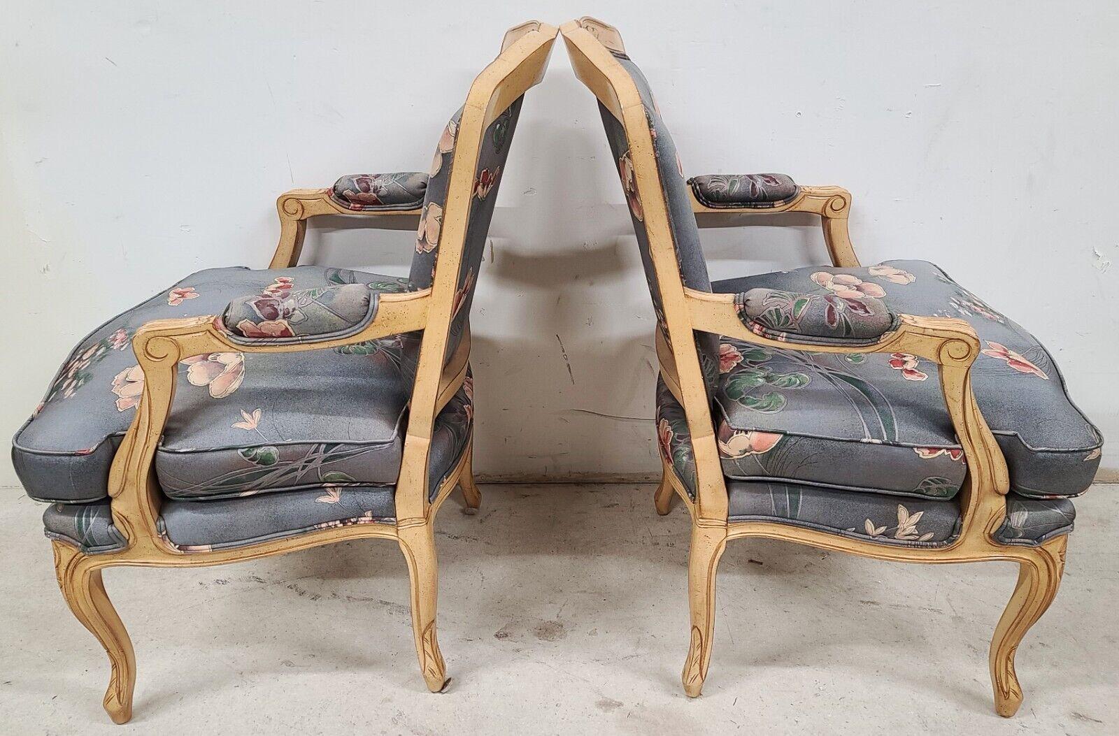 Vintage Designer French Provincial Accent Chairs by Emanuel, Set of 2 For Sale 2