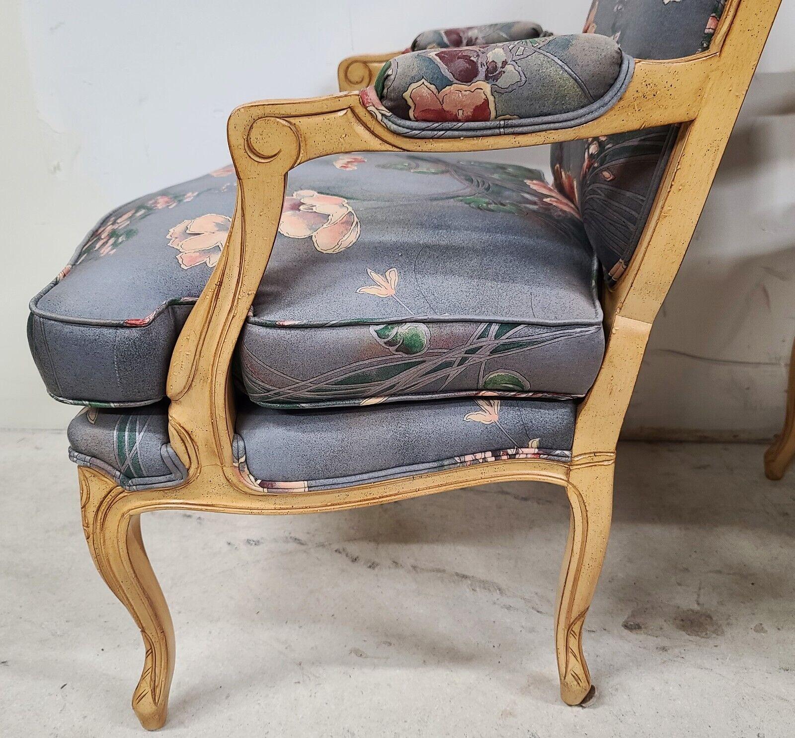 Vintage Designer French Provincial Accent Chairs by Emanuel, Set of 2 For Sale 3