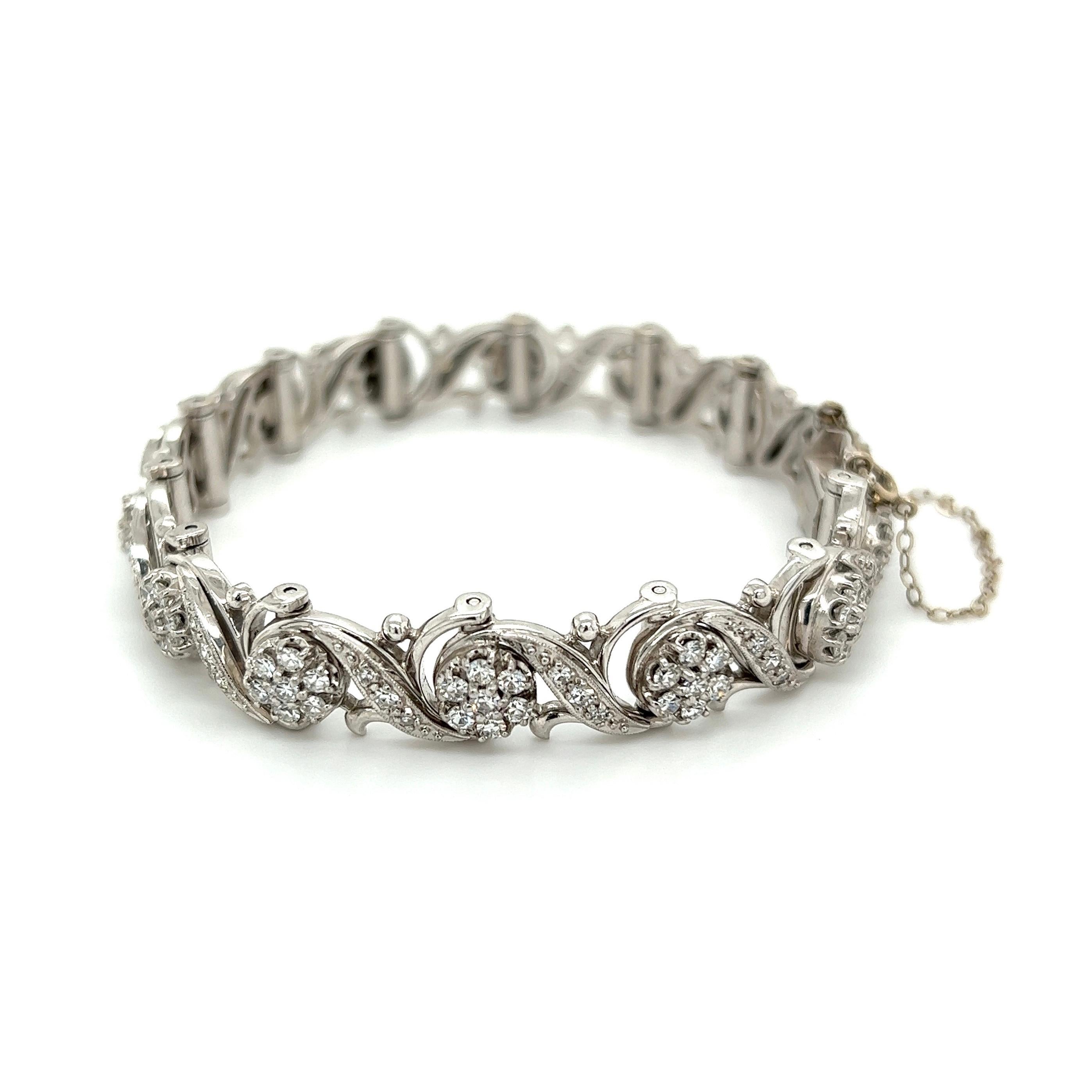 Vintage Designer Jabel Diamant-Gliederarmband aus Gold mit Gliedern, Nachlass-Schmuck (Modernistisch) im Angebot