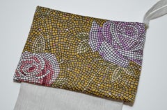 Vintage Designer Jacqmar Silk Scarf and Pure Irish Linen Christmas Stocking Gold