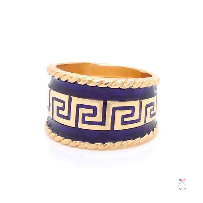 designer enamel ring