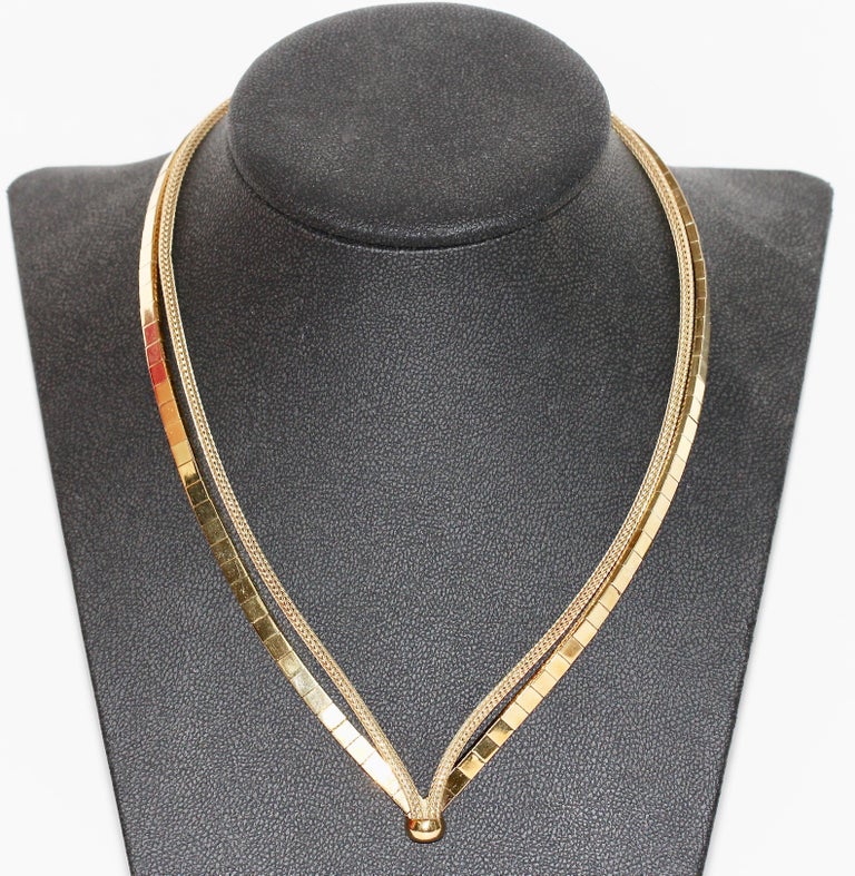 Vintage Designer Necklace by Grosse 'Christian Dior' 1962 14 Karat Gold