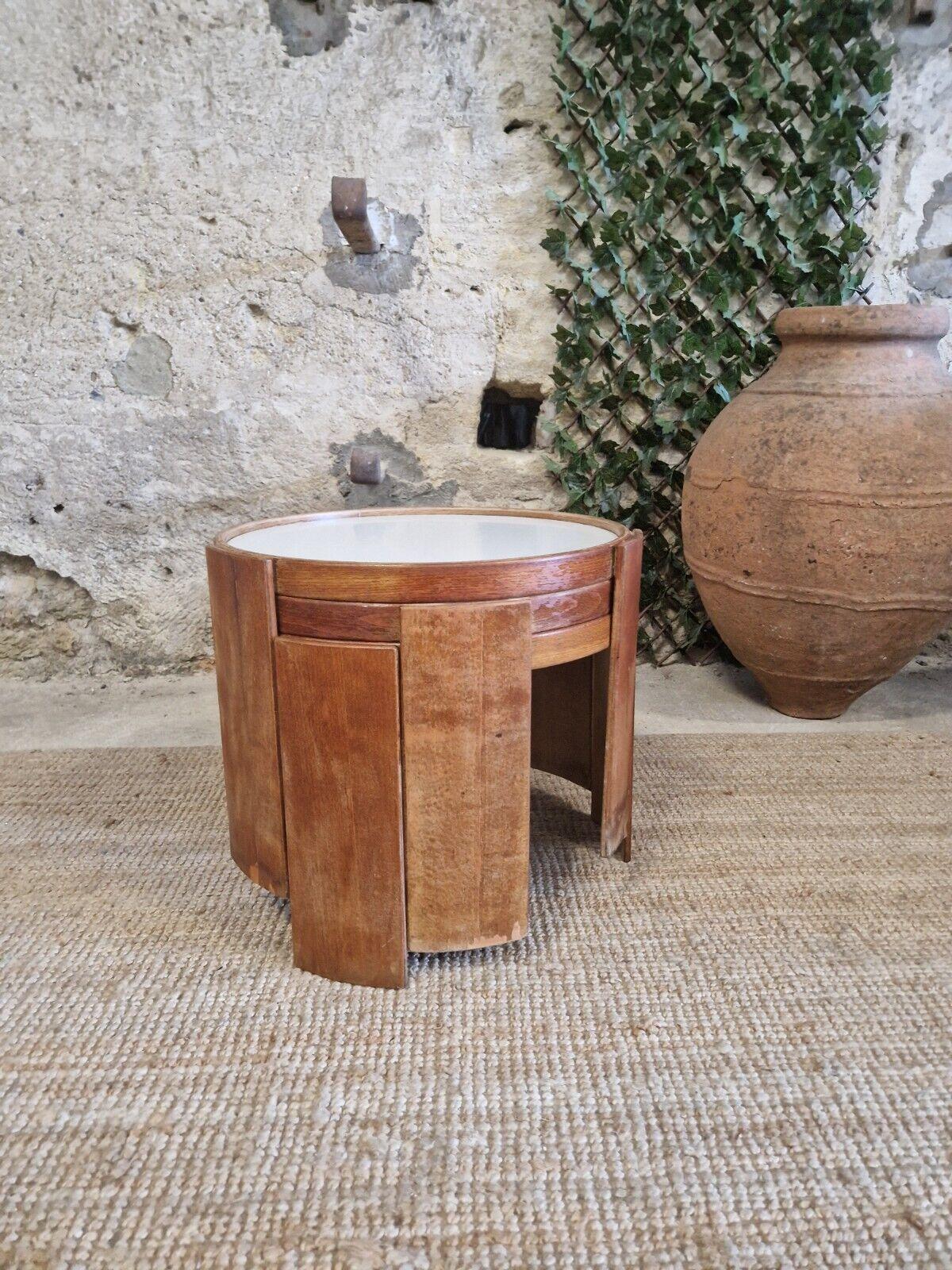 Vintage Nest of Tables Gianfranco Frattini 1926-2004 Model 780 In Good Condition For Sale In Buxton, GB