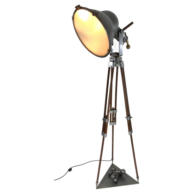 Vintage Designer Spotlight Tripod Floor Lamp For Sale at 1stDibs
