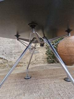 Vintage Table Sir Norman Foster 1935 Techno Edition with Pebbles