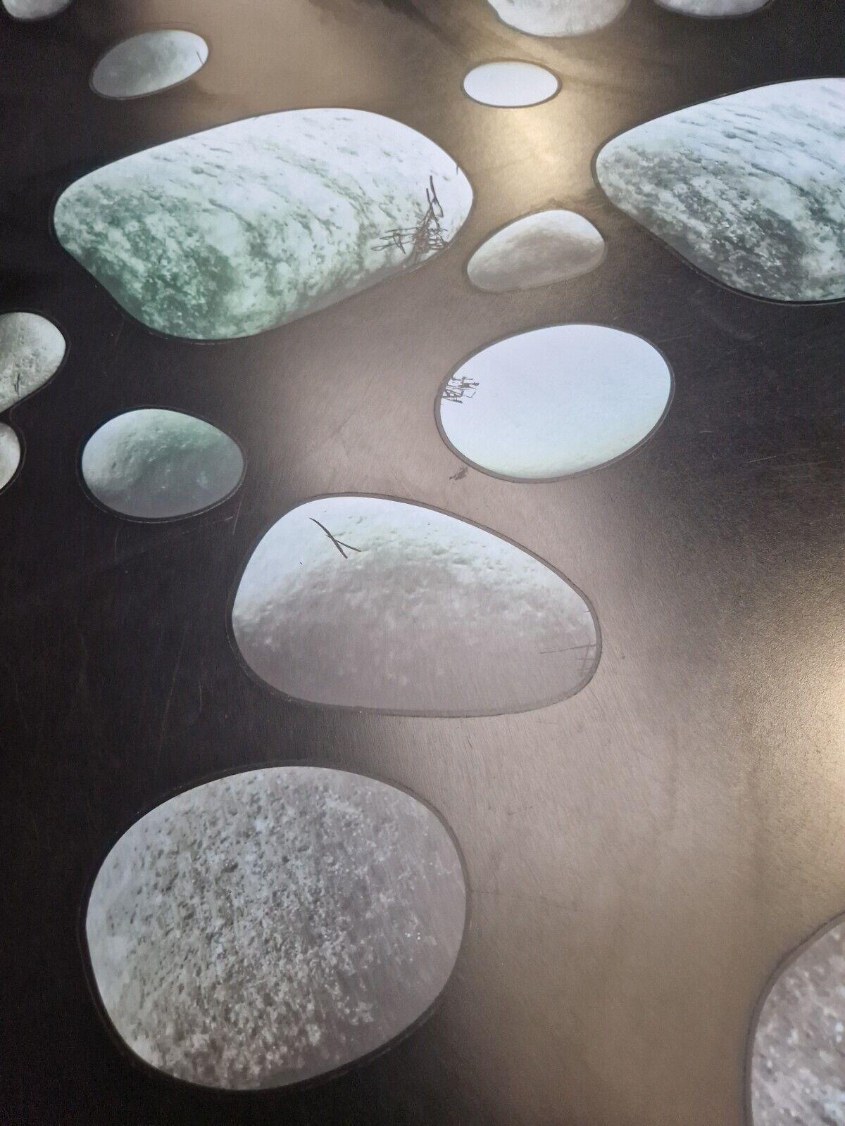Vintage Table Sir Norman Foster 1935 Techno Edition with Pebbles For Sale 2