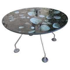 Vintage Table Sir Norman Foster 1935 Techno Edition with Pebbles