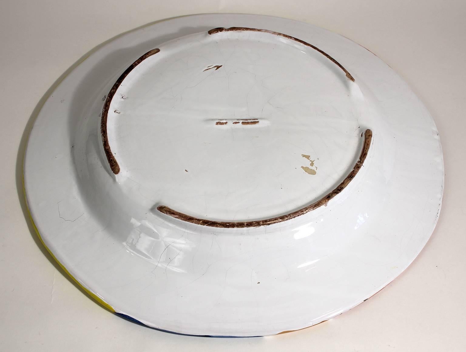 Vintage DeSimone Italian Pottery Large Charger 3