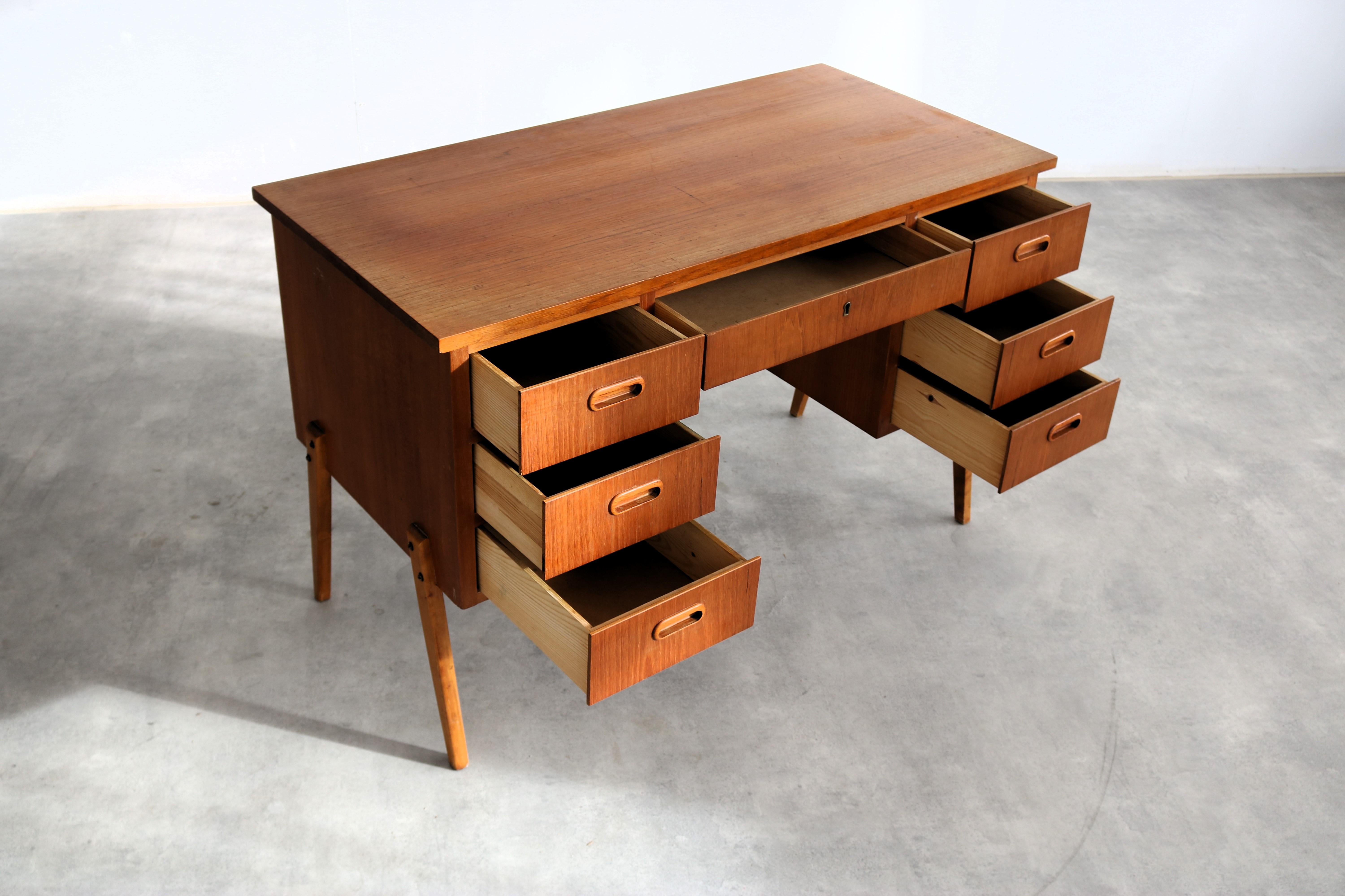 alter Schreibtisch  60s  Schwedisch 3