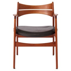 Vintage Schreibtischsessel von Erik Buch für Christiansen Møbelfabrik, 1960er Jahre, Teakholz