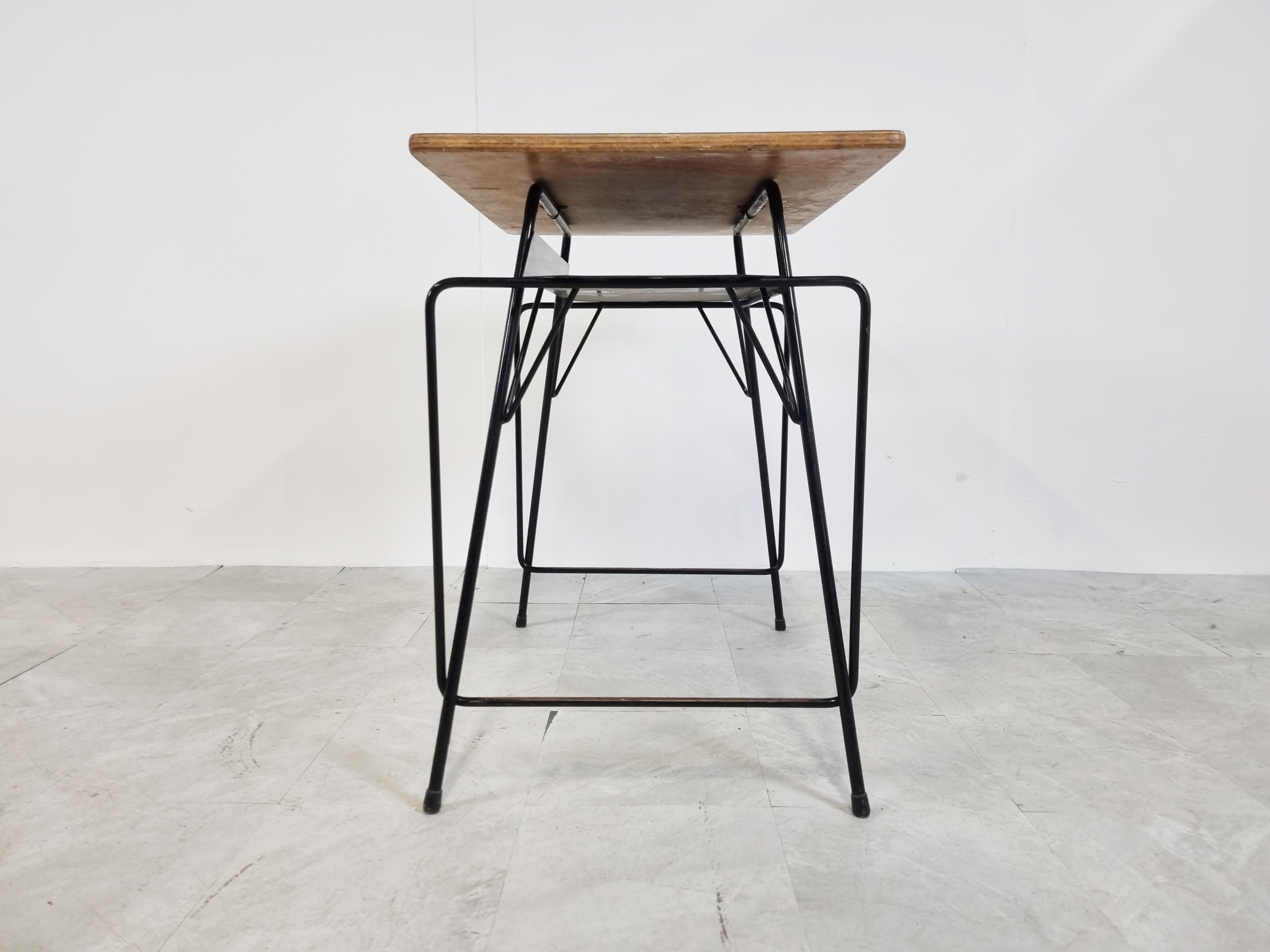 Vintage Desk by Willy Van Der Meeren for Tubax, 1950s For Sale 3