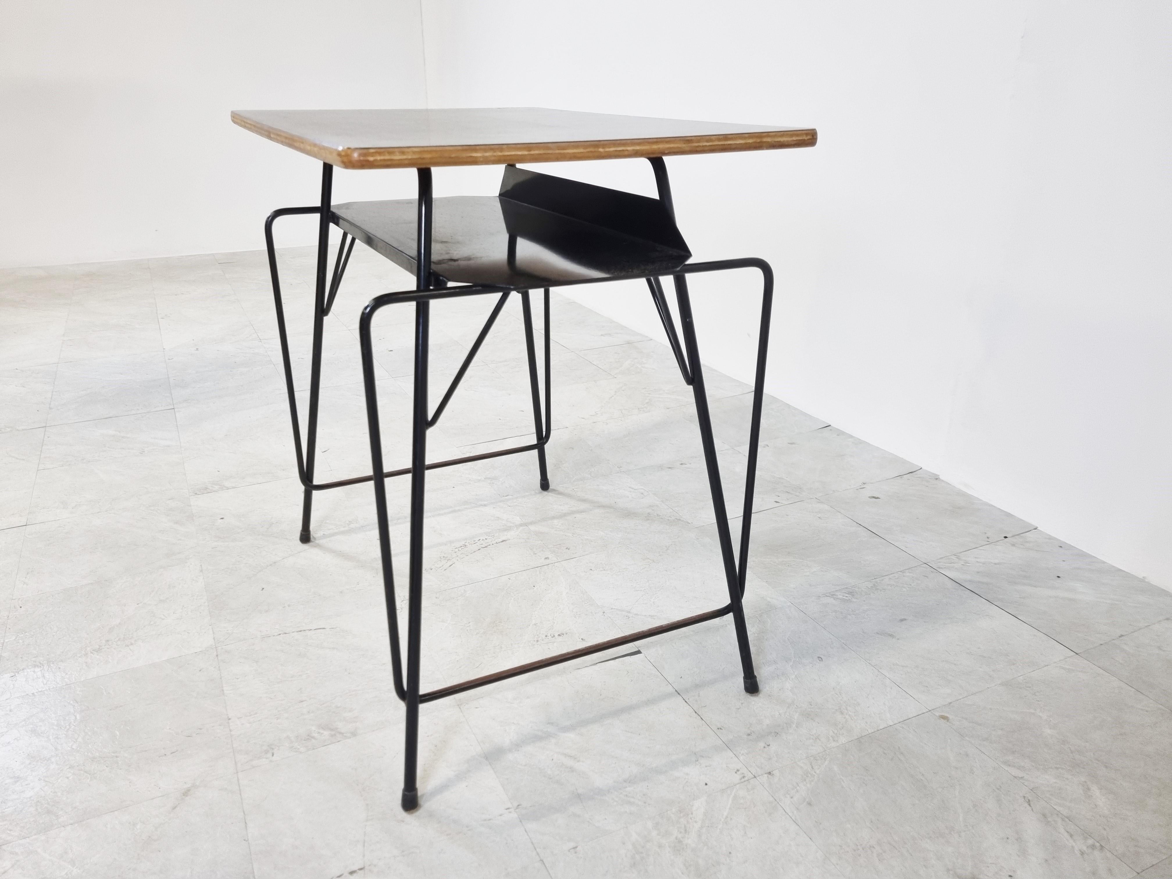 Mid-20th Century Vintage Desk by Willy Van Der Meeren for Tubax, 1950s For Sale
