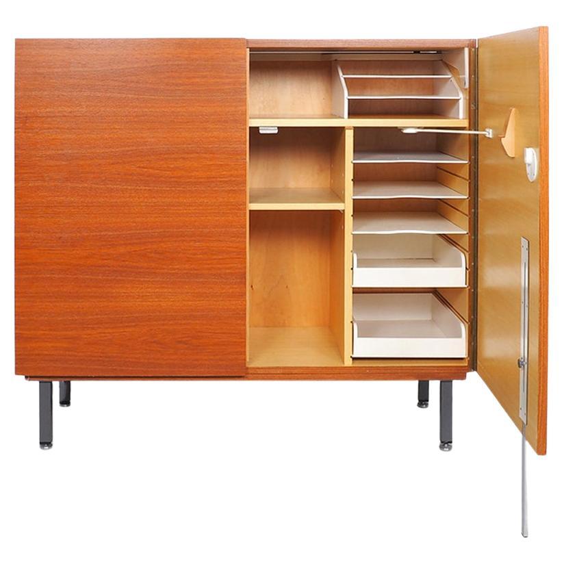 Vintage Desk Cabinet in Teak, 1960s  For Sale