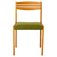 Vintage Desk Chair  1960s-1970s Mid-Century Office Chair  Beech Wood Frame & G