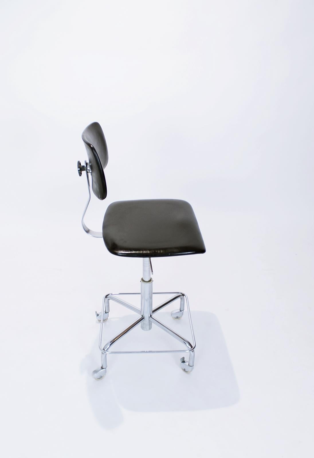 Steel Vintage Desk Chair by Bremshey, Germany, 1960s