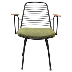 Chaise de bureau vintage avec accoudoirs par Jean-Louis Bonnant (circa 1956)