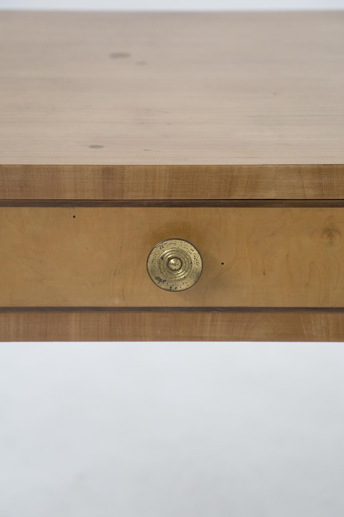 Vintage Desk in Wood and Brass by Paolo Buffa 4
