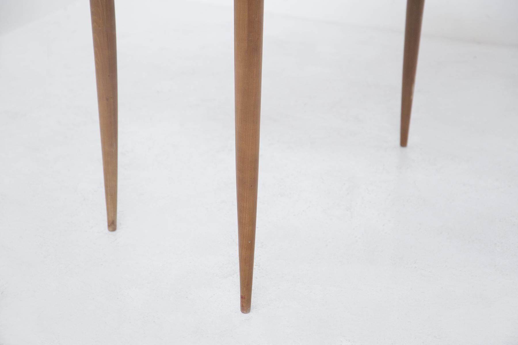 Mid-Century Modern Vintage Desk in Wood and Brass by Paolo Buffa