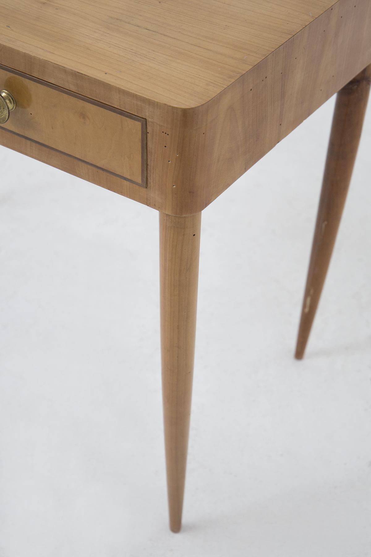 Vintage Desk in Wood and Brass by Paolo Buffa 3