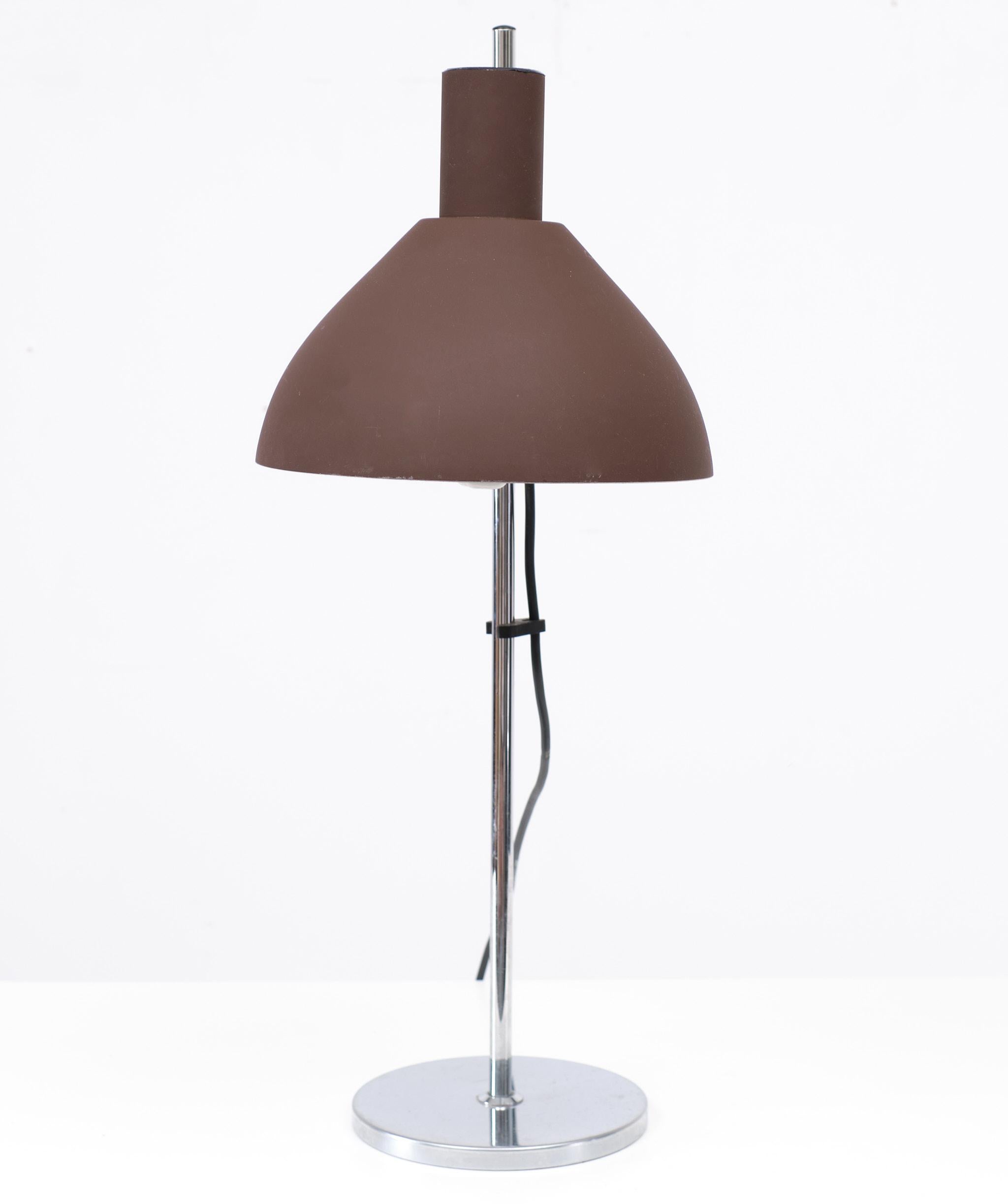 Chrome Lampe de bureau vintage attribuée à Koch & Lowy, États-Unis, années 1970  en vente