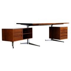 vintage desk  management office  60s  teak