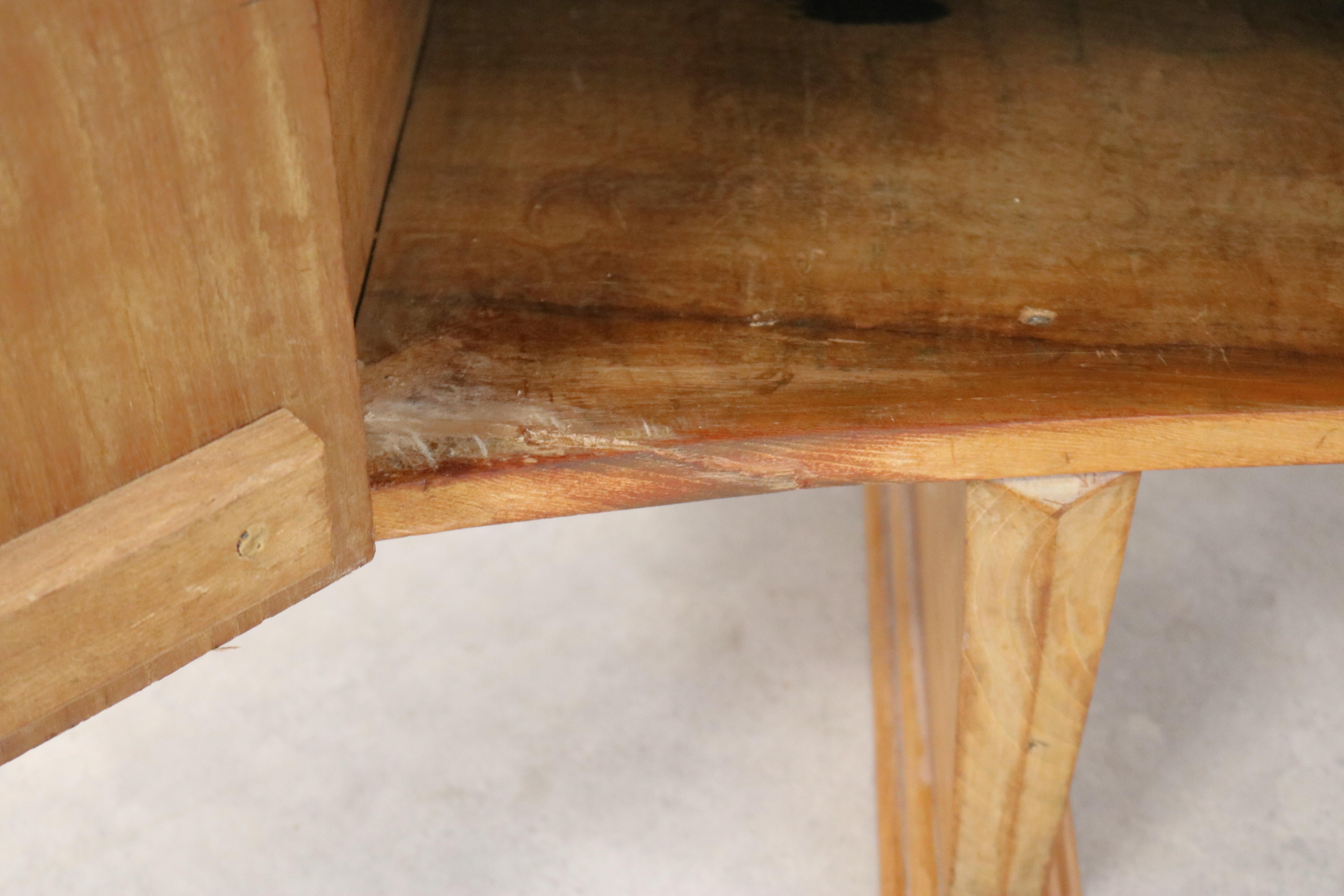 Scrivania vintage  Oak  1950s  Periodo  1950s in vendita 4