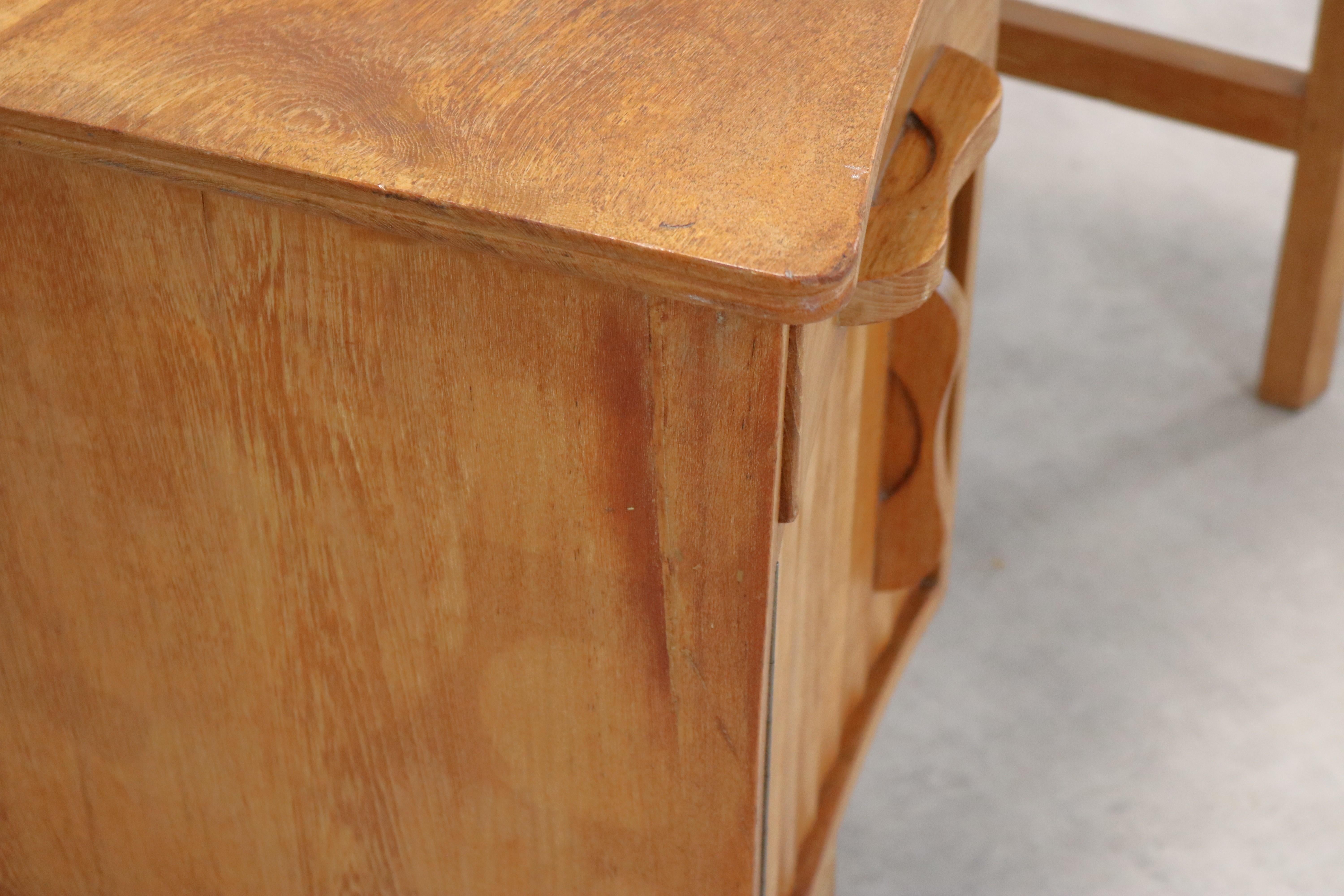 Scrivania vintage  Oak  1950s  Periodo  1950s in vendita 5