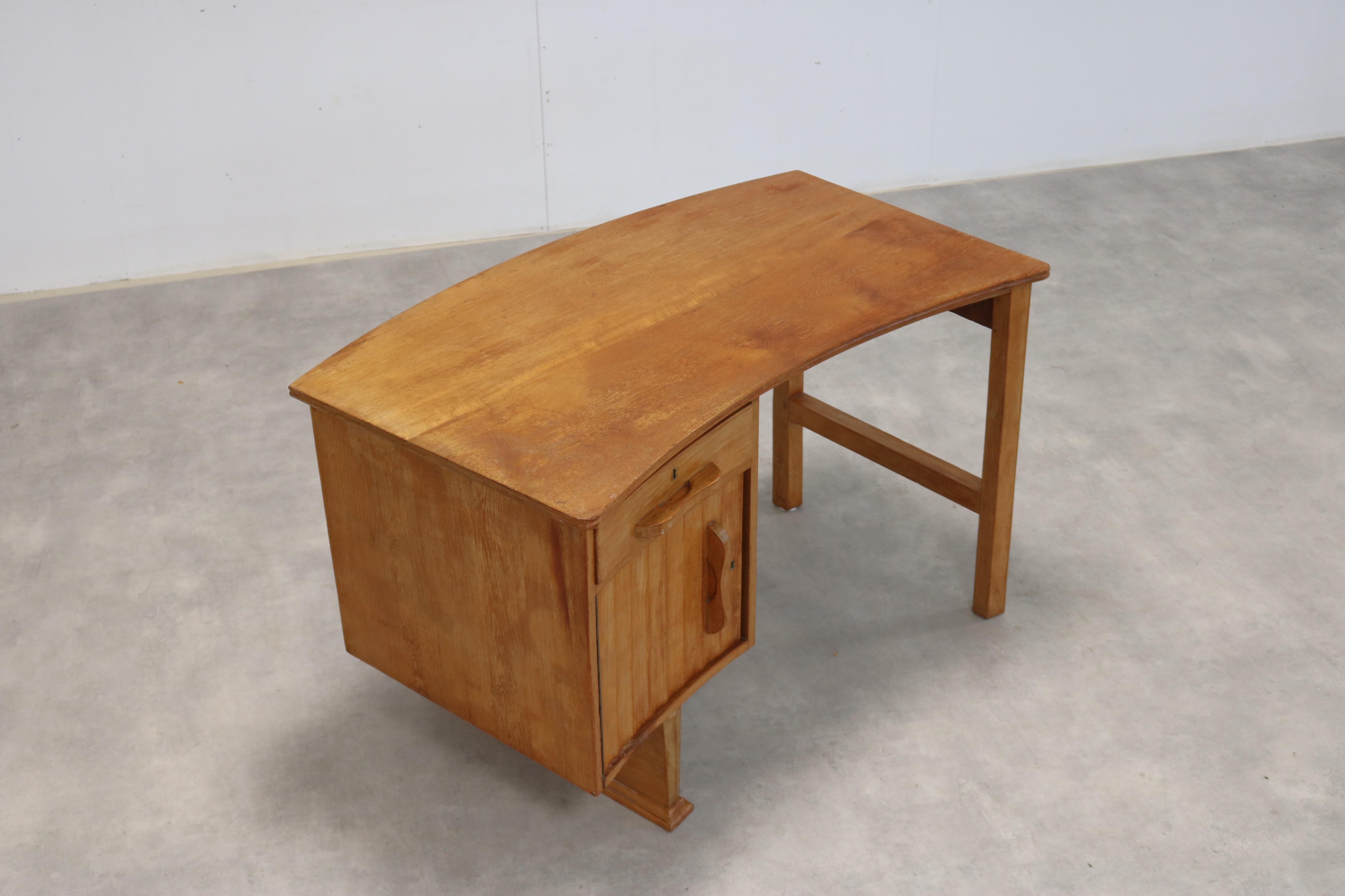 Scrivania vintage  Oak  1950s  Periodo  1950s in vendita 6