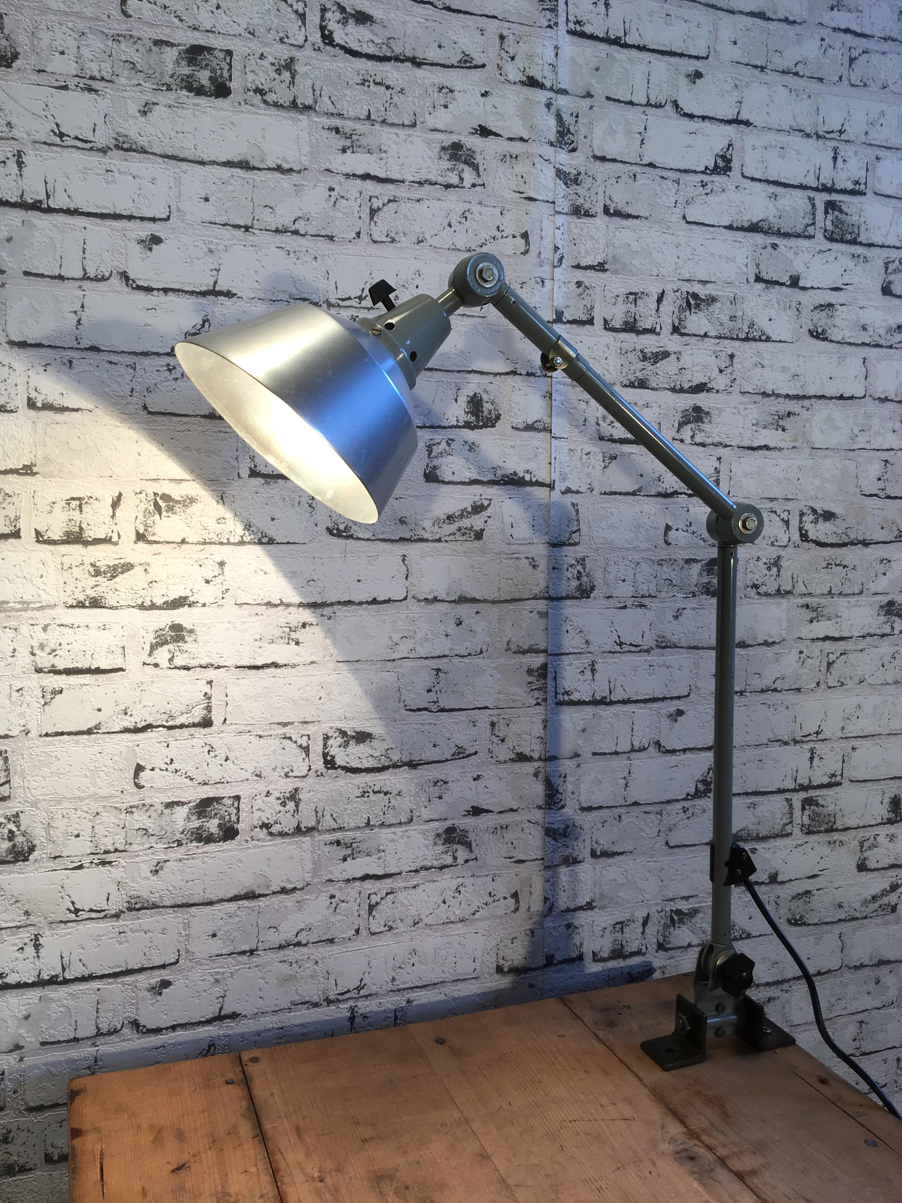 Iron Vintage Desk or Wall Lamp by Curt Fischer for Midgard