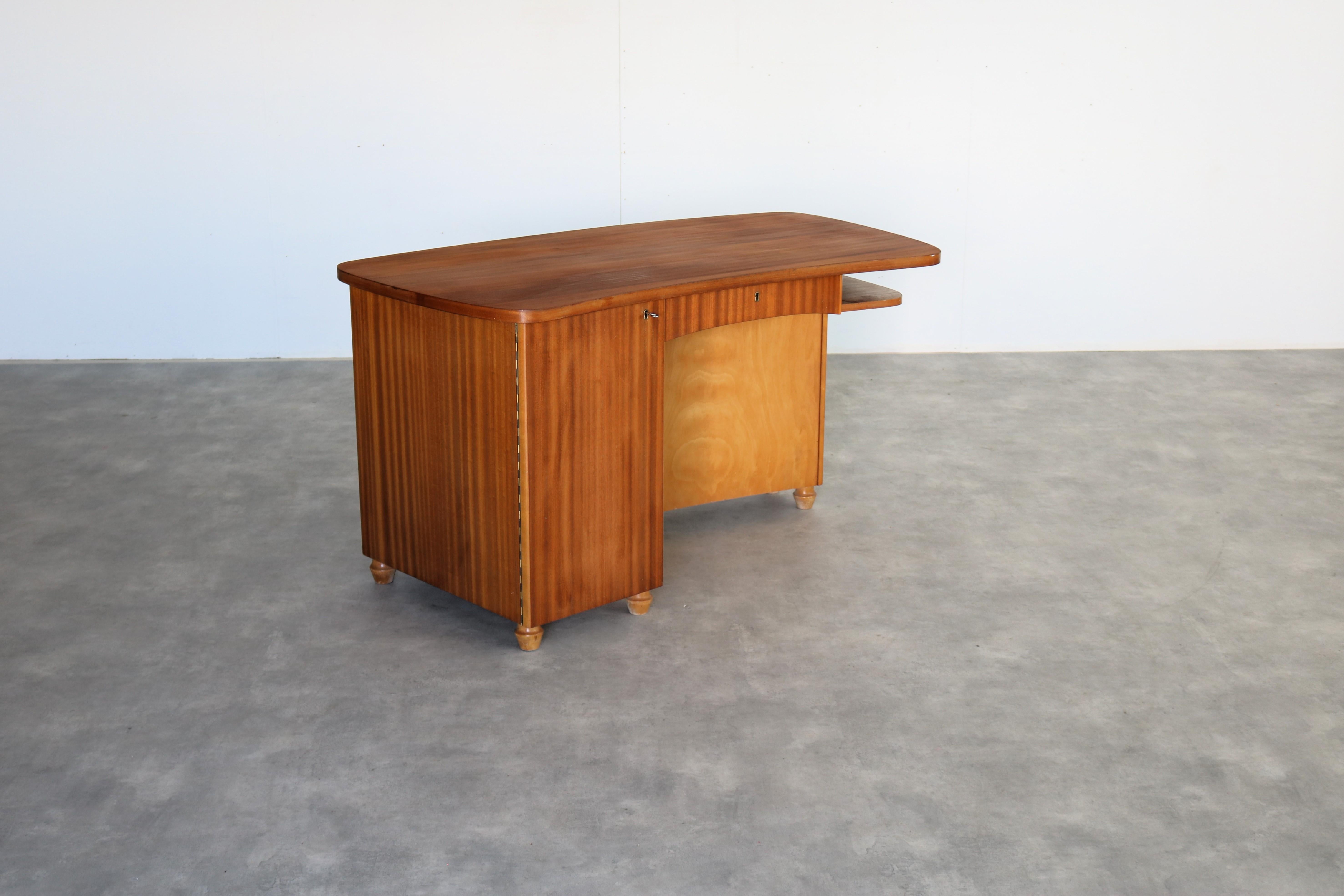 Scrivania vintage  Teak  1960s  Svedese In condizioni buone in vendita a Lemmer, NL
