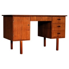vintage desk  teak  60s  Swedish