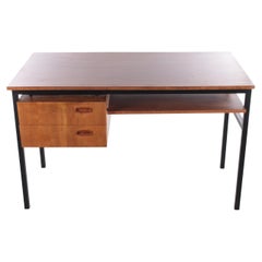 Vintage Desk with Metal Base Made in the 1960s