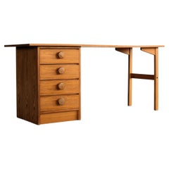 vintage desk  work table  pine  Swedish