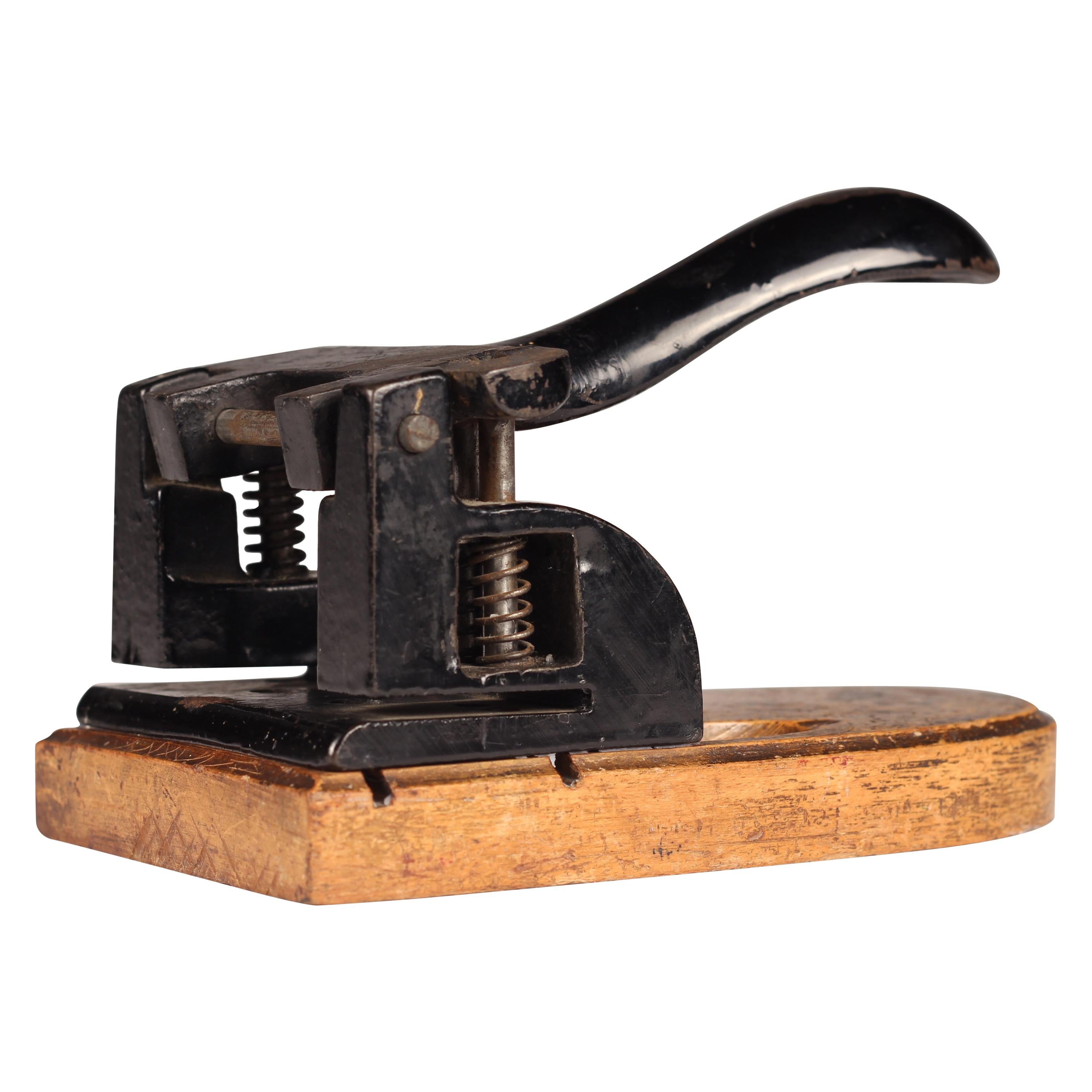 Vintage Desktop Hole Punch For Sale at 1stDibs