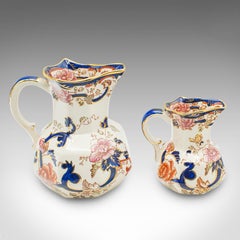 Vintage Dessert Serving Set, English Ceramic, Decorative Cake Plate, Pouring Jug