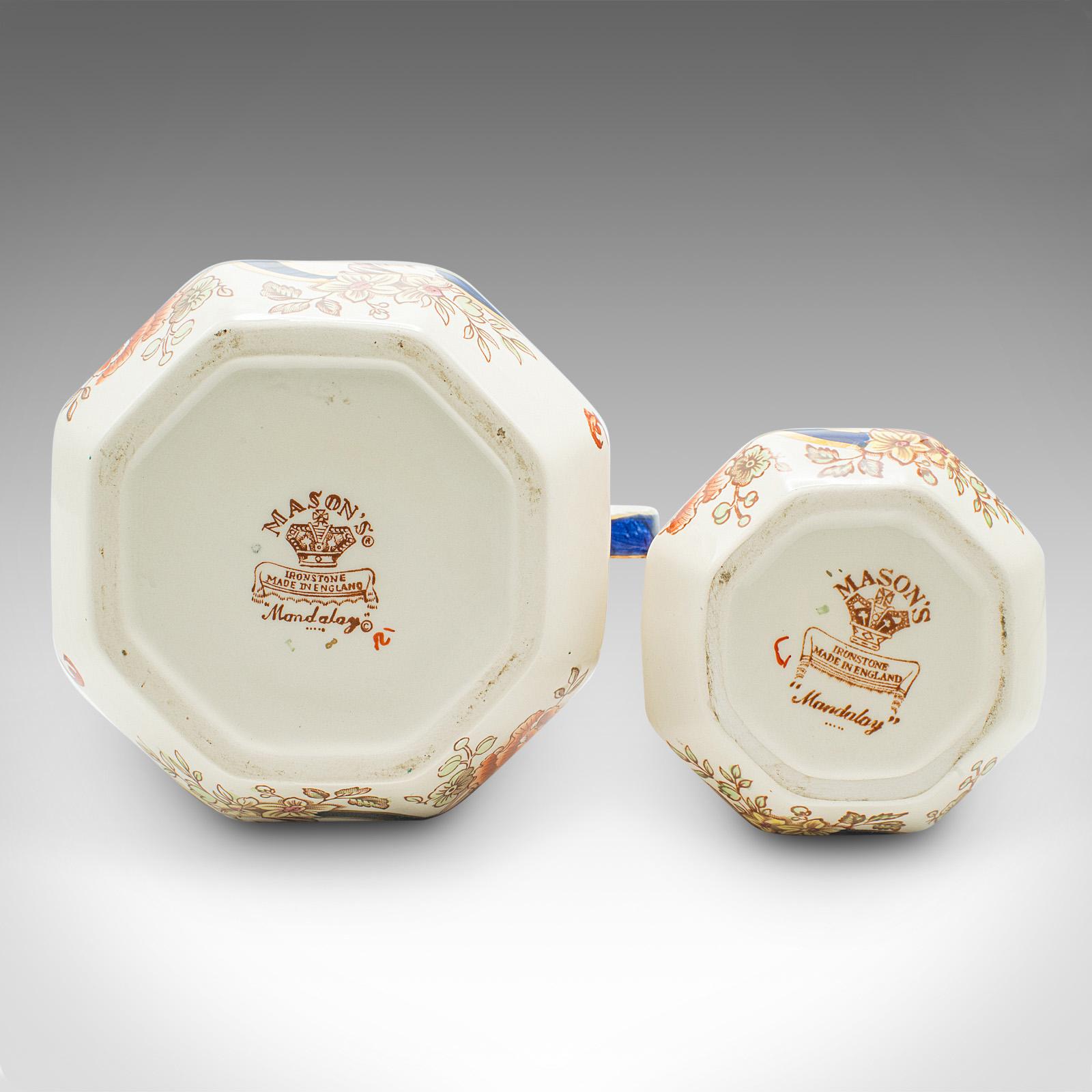 Juego Vintage para Servir Postres, Cerámica Inglesa, Plato Decorativo para Pasteles, Jarra para Verter Cerámico en venta