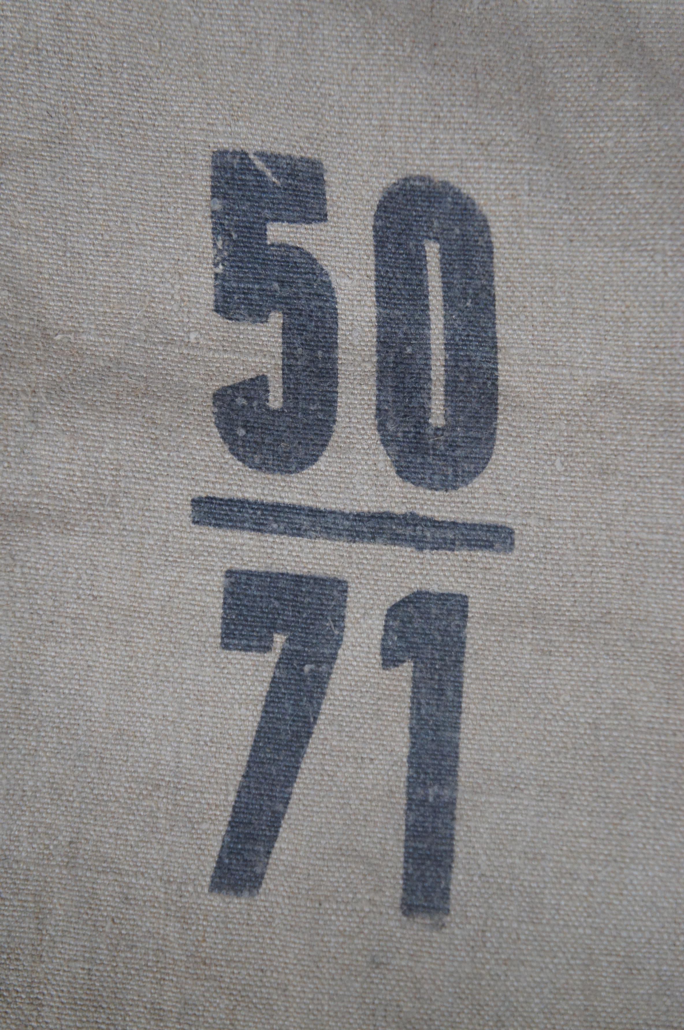 Vintage Deutsche Bundespost West Germany Post Mail Bag Canvas Sack Postal 5