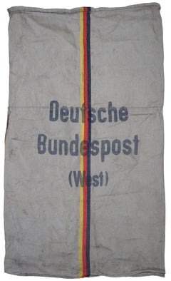 Vintage Deutsche Bundespost West Germany Post Mail Bag Canvas Sack Postal