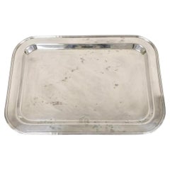 Vintage Devon Argentina Bandeja grande de la Regencia inglesa bañada en plata para servir