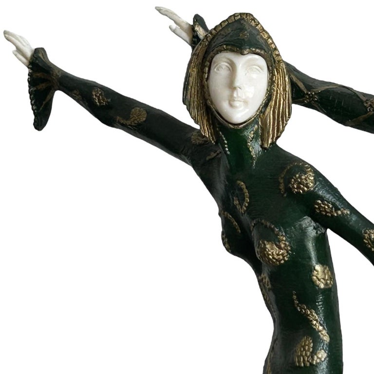 Vintage D.H. Chiparus Art Deco Bronze/Porcelain“Les Girls